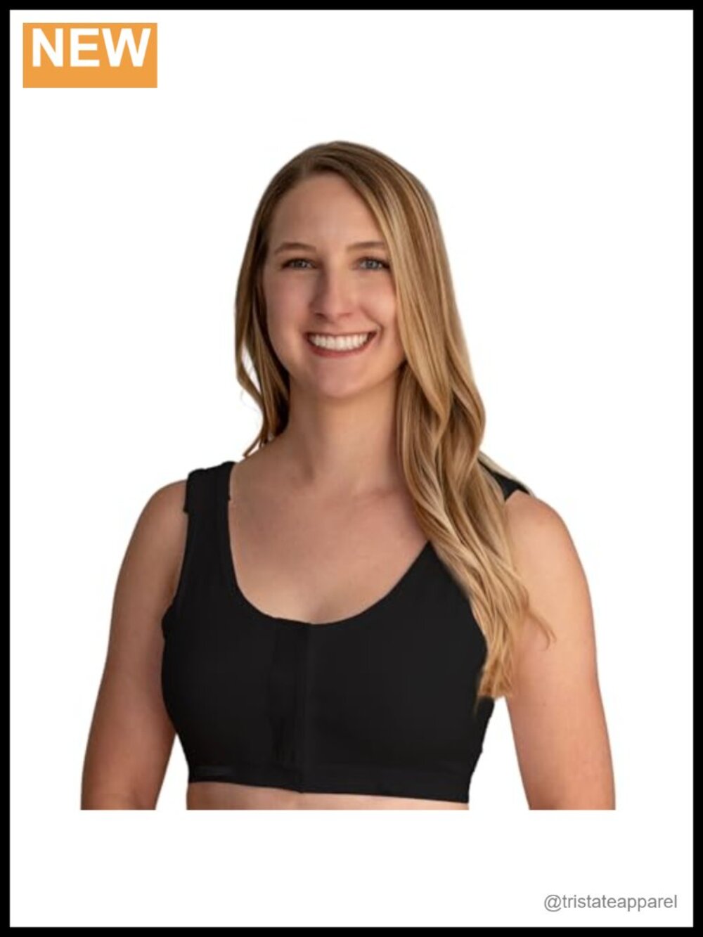 Post-Surgical Mastectomy Recovery Bra Front Closure Wire Free